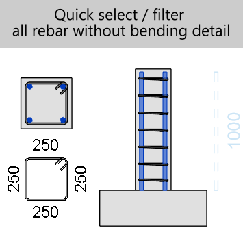 Select Without Bending Detail command preview